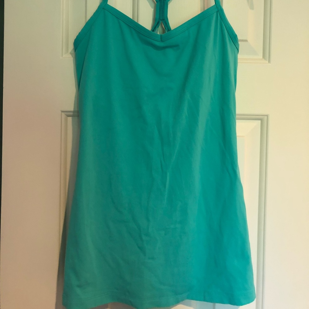 Teal Lucy workout tank